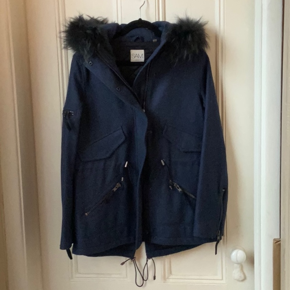 SAM. Navy Blue/Black Jacket